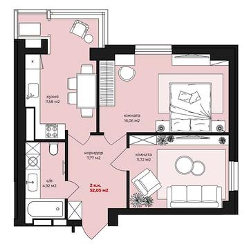 Продаж 2к Квартира Котовського вулиця ЖК Дом на Грушевського