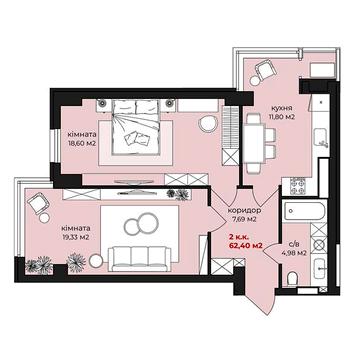 Продаж 2к Квартира Котовського вулиця ЖК Дом на Грушевського