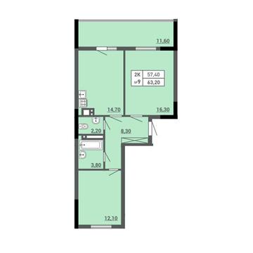 Продаж 2к Квартира Ковалевського вулиця ЖК Акварель 3