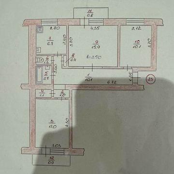Продам трьохкімнатну квартиру