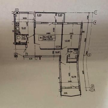 Квартира 3 кімнатна ЖК Мілленіум