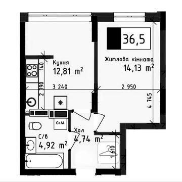 Продам 1 комнатную квартиру в новострое