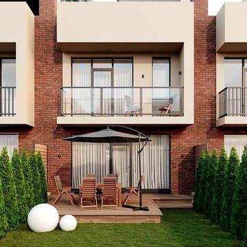 Світлий таунхаус з мансардним вікном + BBQ-зона