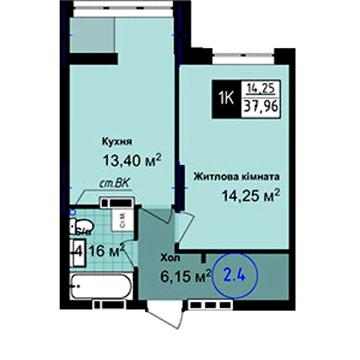 Продаж 1к Квартира Академіка Сахарова вулиця ЖК Sea Town