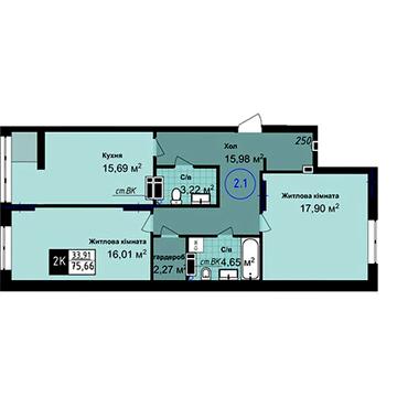 Продаж 2к Квартира Академіка Сахарова вулиця ЖК Sea Town