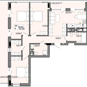 3 кімнатна квартира вул Орлика ЖК Family House