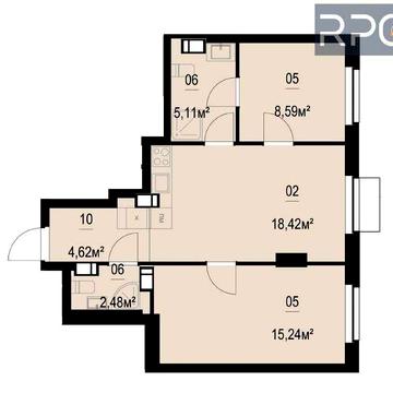без % Продаж 2к квартири ЖК Boston 54.46м2 пр-т Степана Бандери, 14Б ЖК Boston