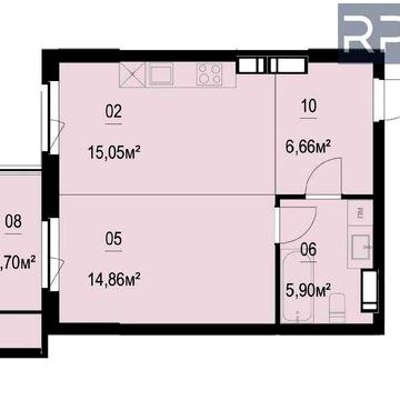 без% Продаж 1к квартири 43.78 проспект Степана Бандери, 14Б 4кв. 2026р ЖК Boston