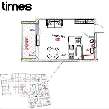 1 комнатная квартира‼️ЖК Таймс‼️ Большой балкон ЖК Таймс