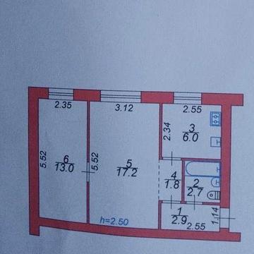 Продаж 2-х кімнатної квартири в центрі міста