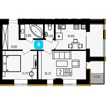 Продаж 2к Квартира Маршала Рибалка вулиця ЖК River Park