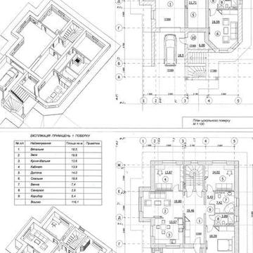 Проект житлового будину з цокольним поверхом