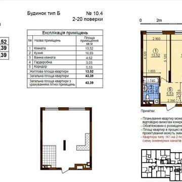 Однокімнатна квартира Варшавський 3, будинок 10.4 ВЛАСНИК ЖК Варшавський 3