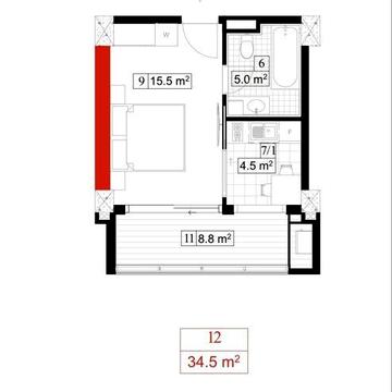 Апартаменти в Батумі Грузія 35 м2 ЖК Georgia