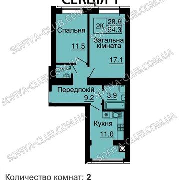 Увага‼️продаж 2 кімн 53000 грн.м2 Без комісії ЖК Софія Клубний