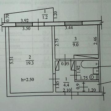 Продам 1к. квартиру 40м2 на Победе