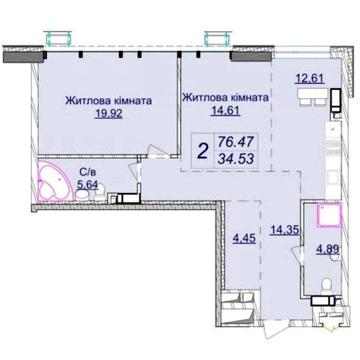 БЕЗ%! Продається 2-кімнатна квартира в ЖК Новопечерські Липки ЖК Новопечерські Липки