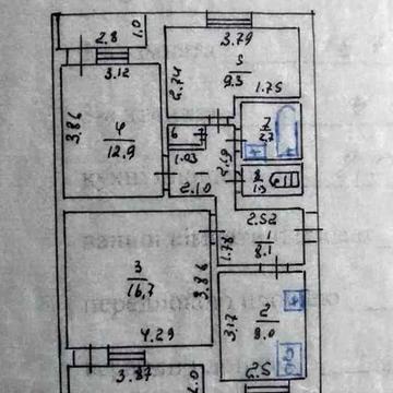 3 кімнатна кваритира центр