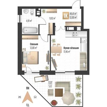 Продаж 1к Квартира Орлика вулиця ЖК Soul Park