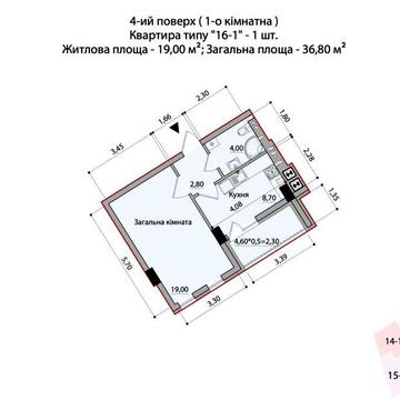 Продаж 1 кімнатної новобудови ЖК Науки