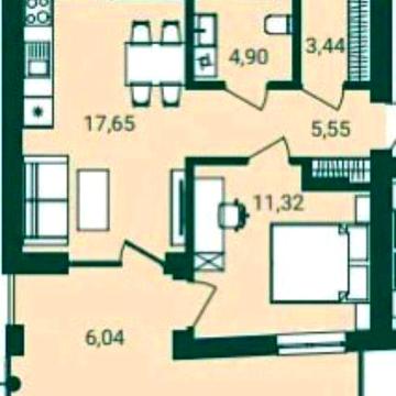 Продаж 1к Квартира 48.3 кв.м вул.Тролейбусна
