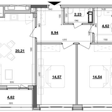Продаж 2кімнатної квартири в ЖК Maxima Residence ЖК MAXIMA RESIDENCE