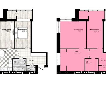 Двокімнатна. Держпрограми. Індивідуальне газове опалення tir-01