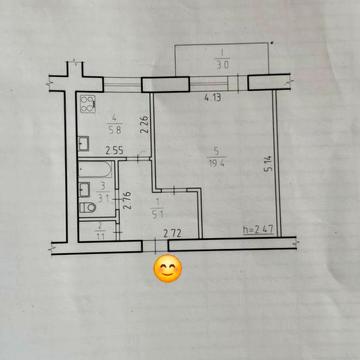 Однокімнатна квартира на пр. Перемоги (Курська), Є-відновлення