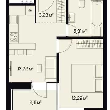 1-кімнатна біля Погулянки_60 500 дол_Без комісії