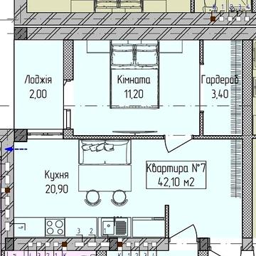 Продаж 1к Квартира Єнківська вулиця