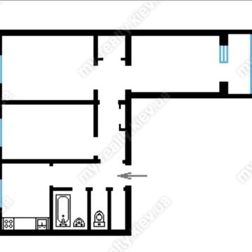 Продаж затишної 3-кімнатної Південна Борщагівка