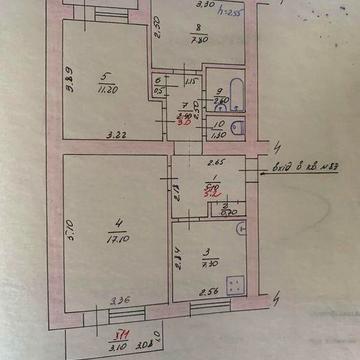 Продам 3-кімнатну квартиру, місто Бахмач