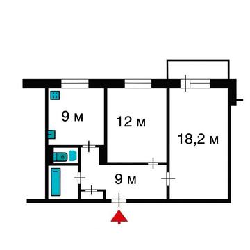 Продам 2 х кімнатну квартиру покращенного планування в Центрі