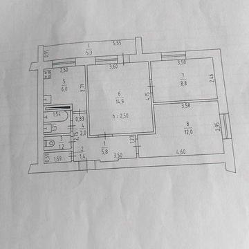 Ан Продам 3-кімнатна 3поверх Павлоград, центр ЖК Квартира