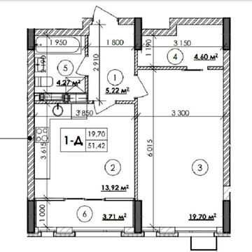 1к 51,42м2 ЖК Star city, Стар Сіті, вул. Каунаська, поряд Комфорт-Таун ЖК Star city