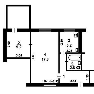 Продам 2 х кімнатну квартиру на Польовій