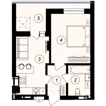 Продаж 2к Квартира Тлехаса вулиця ЖК GARDEN CITY