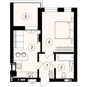 Продаж 1к Квартира Тлехаса вулиця ЖК GARDEN CITY