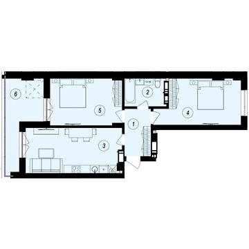 Продаж 1к Квартира Тлехаса вулиця ЖК GARDEN CITY