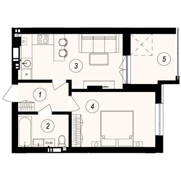 Продаж 1к Квартира Тлехаса вулиця ЖК GARDEN CITY