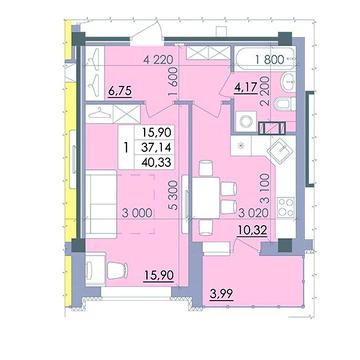 Продаж 1к Квартира Башкірцевої Марії вулиця ЖК Пелюстковий