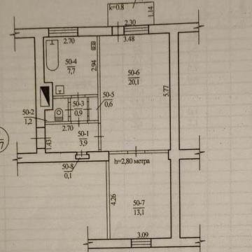 2-комнатная квартира. Кирпичный дом. Метро Металлургов.  2 этаж