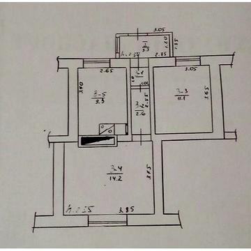Продається 2х кімнатна квартира