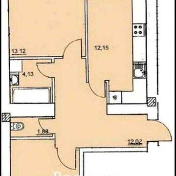 Просторная 2-комнатная. Новый кирпичный дом