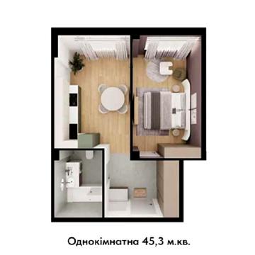 Срочно 1-но комнатная квартира , рассрочка на 51 мес. ПВ 8000$