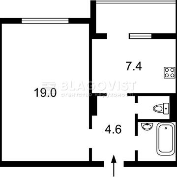 Продаж 1 кімнатна квартира, метро, Героїв Дніпра, Оболонський