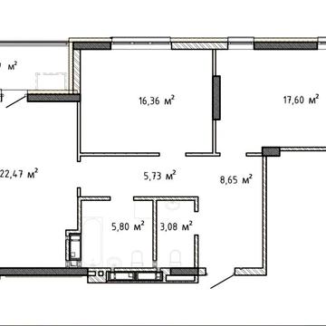 Квартира з ідеальним плануванням ЖК Крона Парк 2