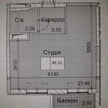 Продам однокомнатную квартиру в новом доме