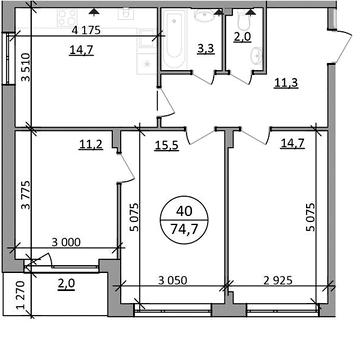 Продаж 3к Квартира Львівська вулиця ЖК Гринвуд-2