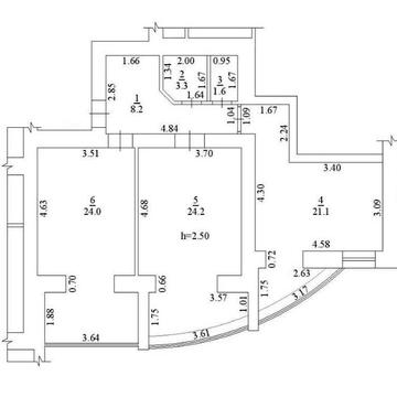 Світла,тепла 2-кімнатна квартира з видом у двір та на південь!4поверх!